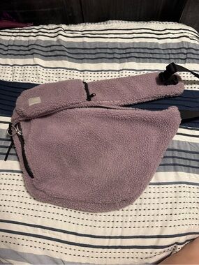 Free People Plush Lavender Sherpa Tote